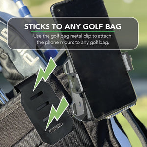 The Ultimate Golf Phone Mount with Remote by Upside Golf - UPSIDEGOLF