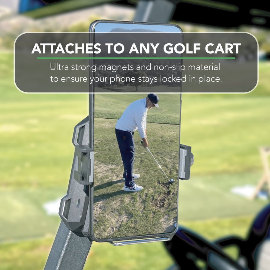 The Ultimate Golf Phone Mount with Remote by Upside Golf - UPSIDEGOLF